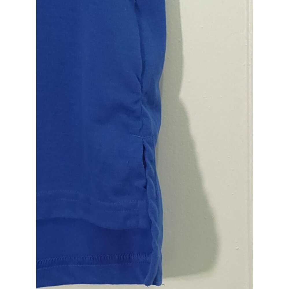 Adidas Mens Blue Sleeveless Logo Tank Top S - Picture 3 of 10